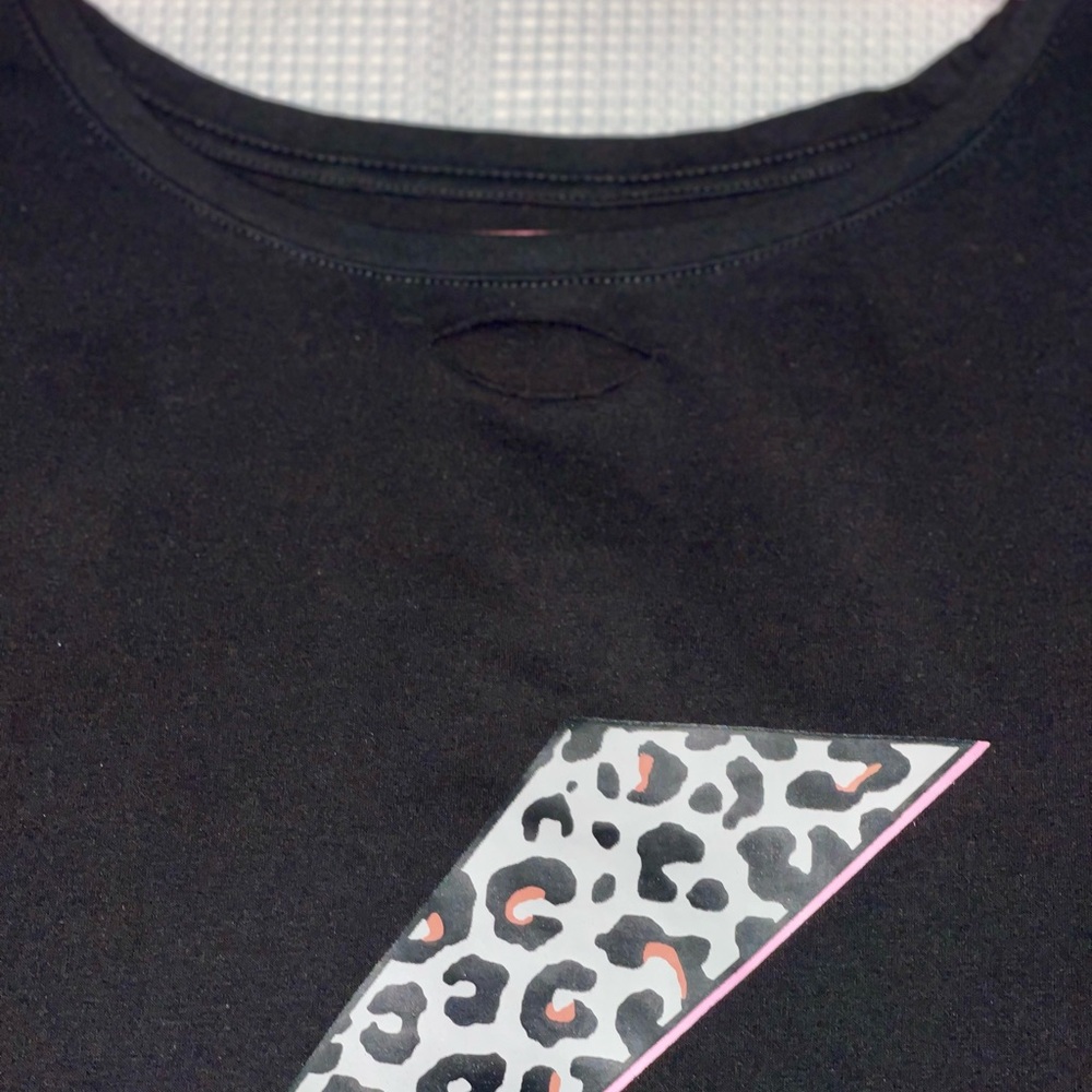 Black T-Shirt with Lightening Bolt